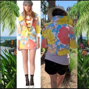 Tracy Feith Jacket Hawaiian Floral Print.